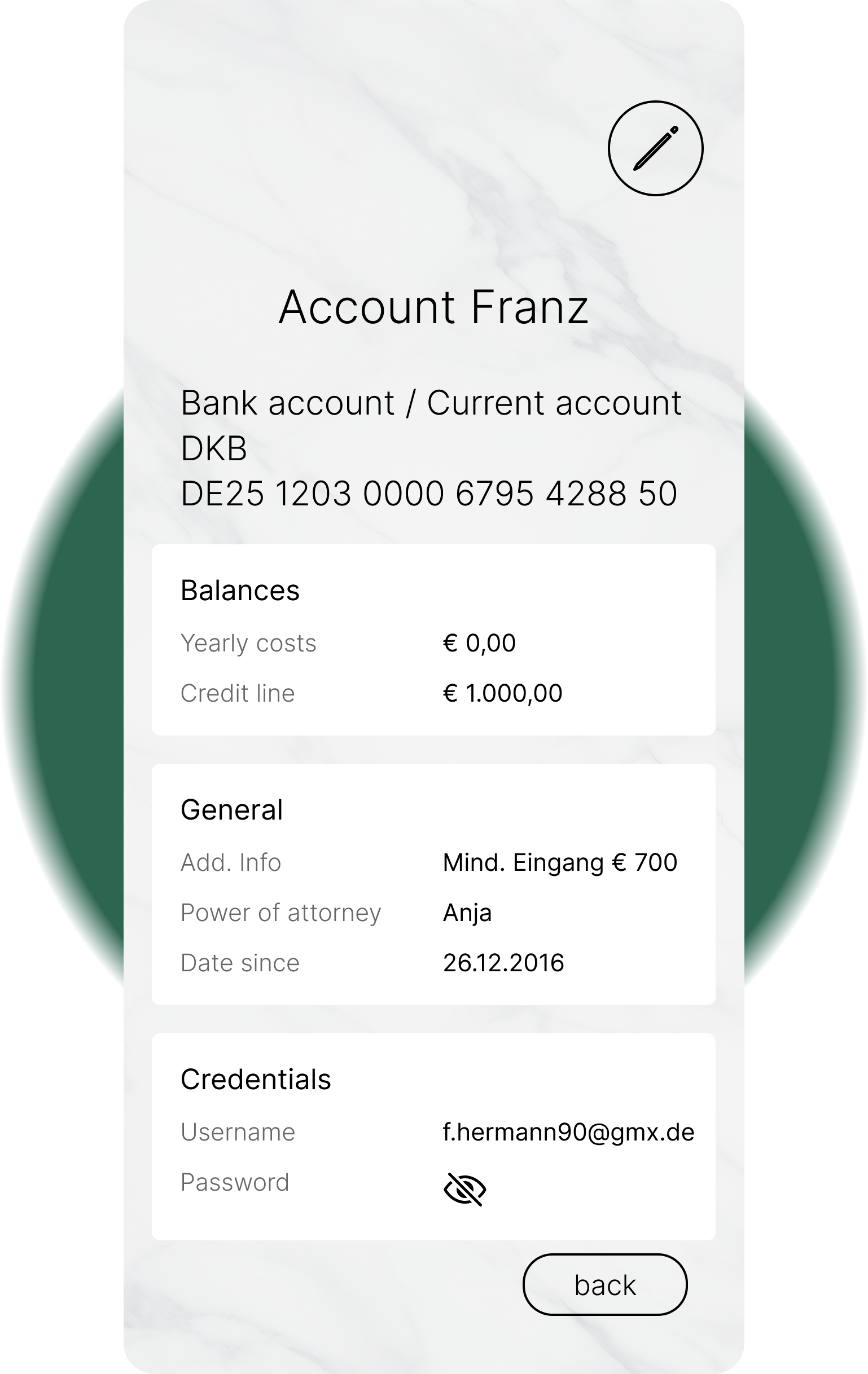 Illustration with lifecycle of a person where he/she collects assets
