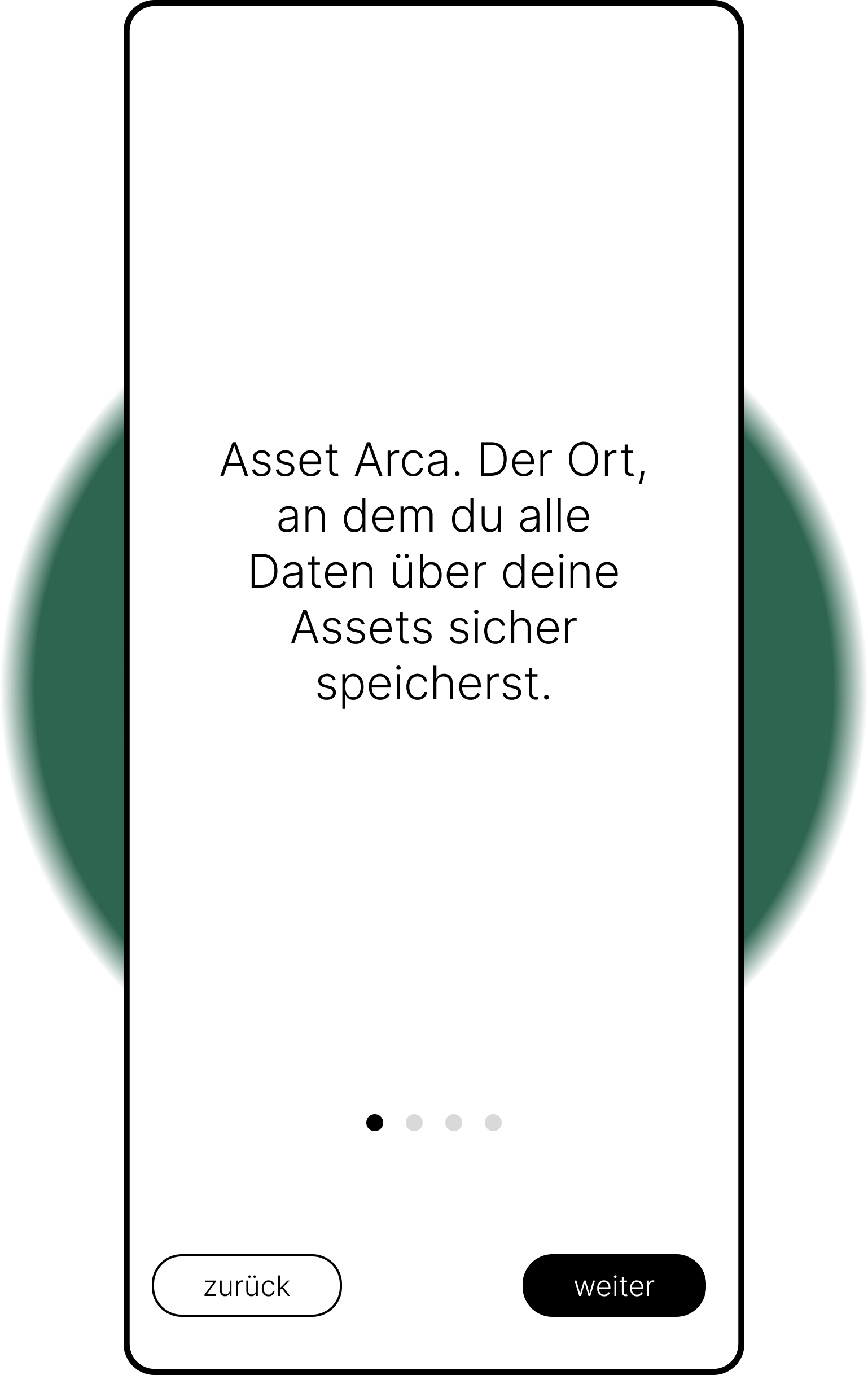 Illustration eines Lebenswegs, auf dem eine Person Vermögenswerte sammelt
